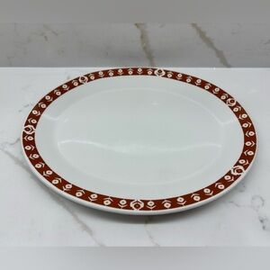 Vintage Swiss Chalet Platter 1987 Dunson Duraline Restaurant-ware Rare 1980